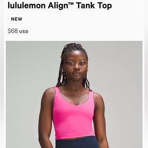 lululemon Align Tank Top, Pink (estimate 0-2)